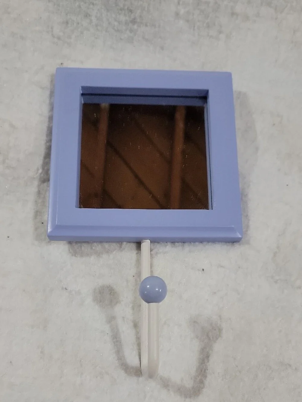 Pastel Square Wall Mirror Hooks - Green, Blue & Purple